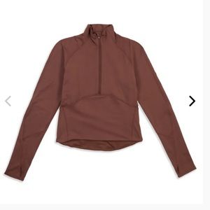 Lululemon Always Alert Half Zip Pullover - Brown Earth